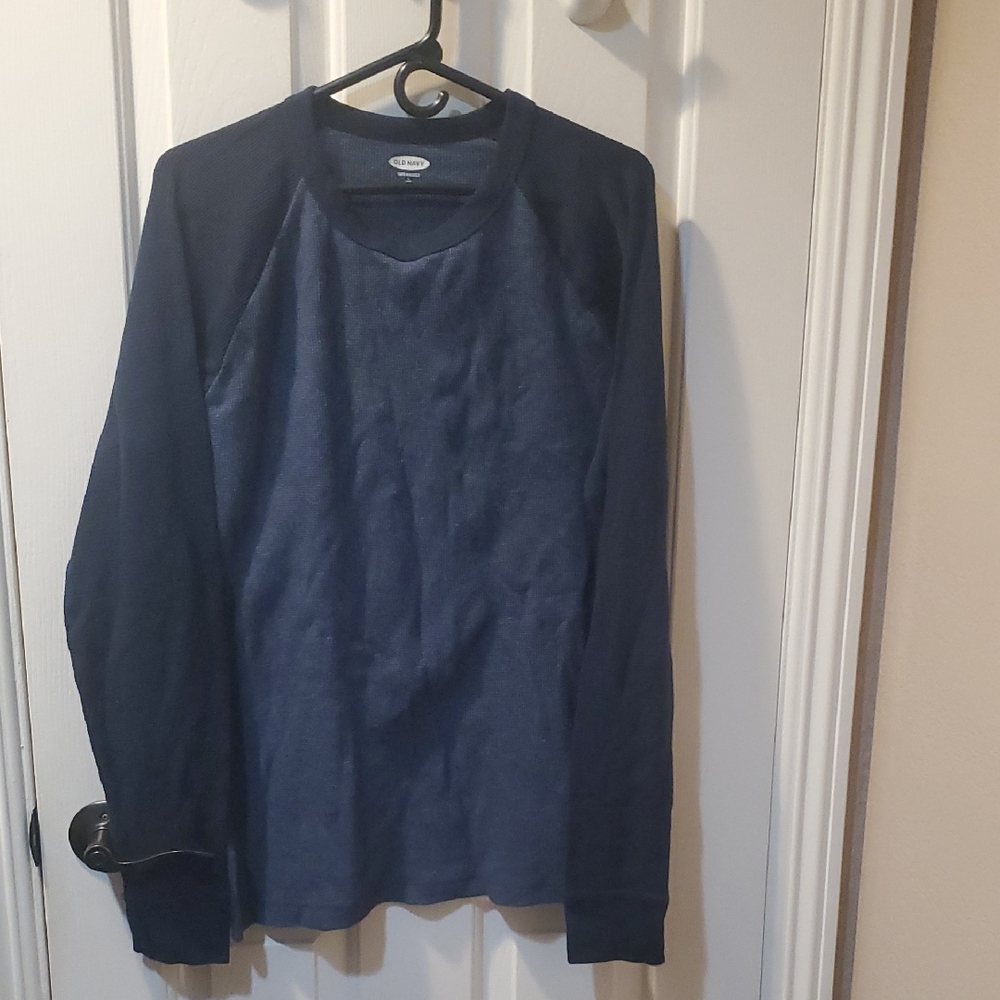 Old Navy Men's Dark Blue Long Sleeve Tee